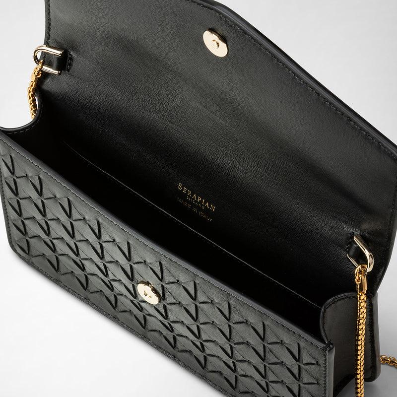 Serapian CLUTCH CON CATENA IN MOSAICO Nuova