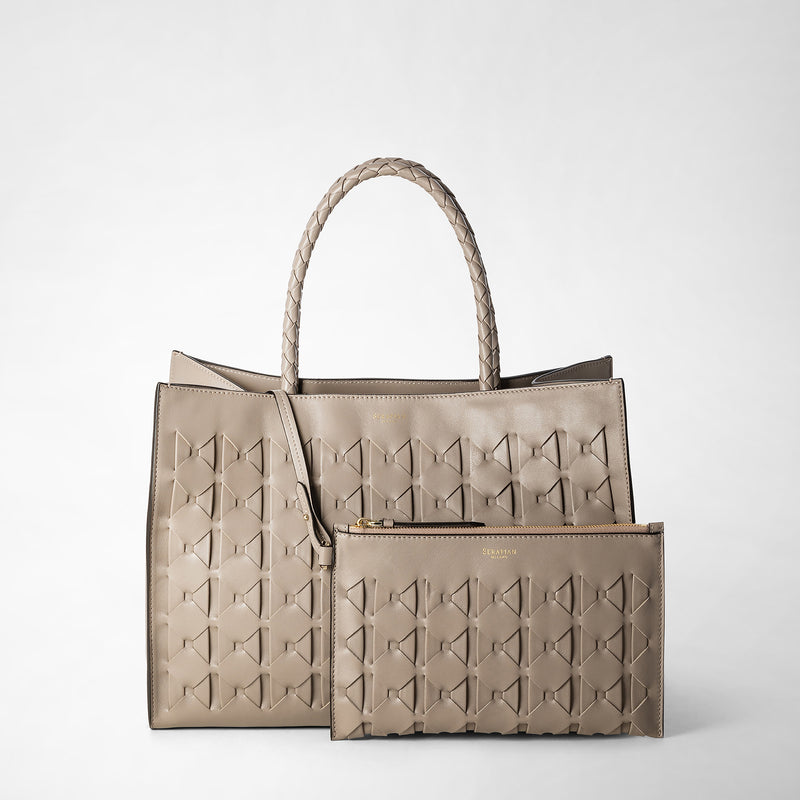 Serapian 1928 tote bag in mosaico sahara Italy