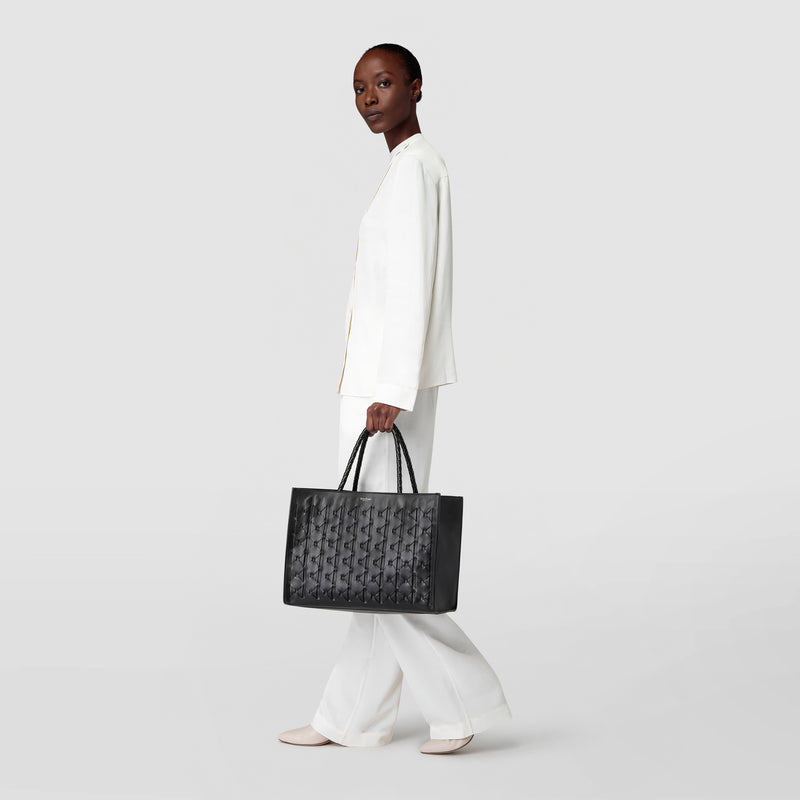 Serapian 1928 tote bag in mosaico black