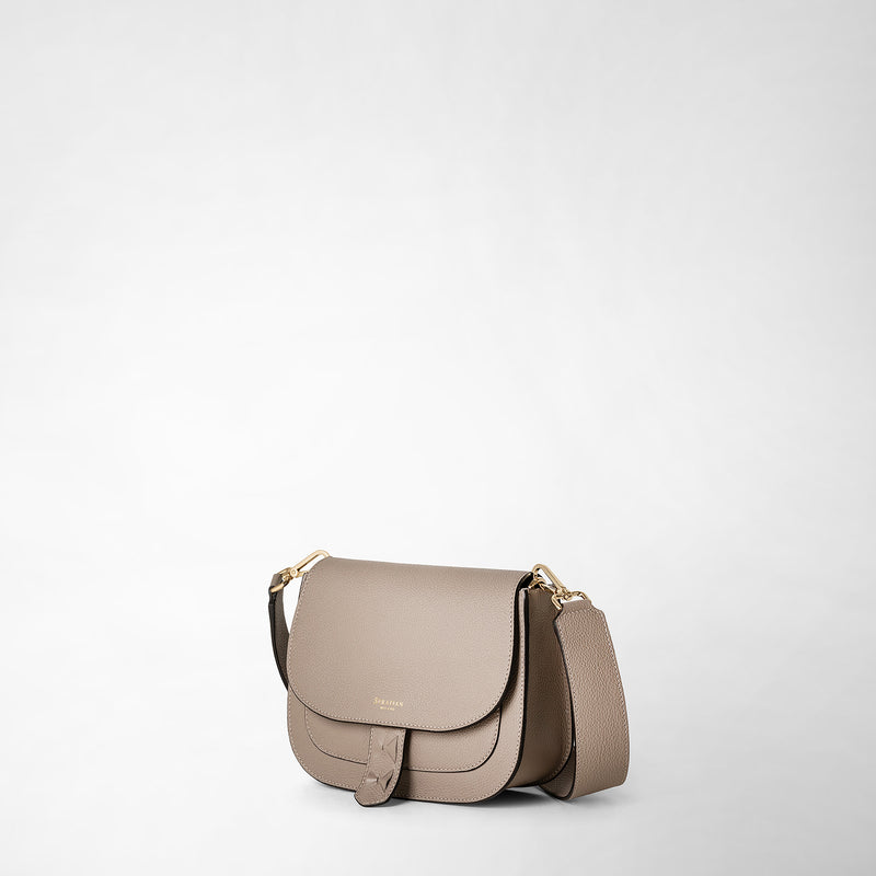 Serapian Borsa luna crossbody in pelle rugiada sahara Economico