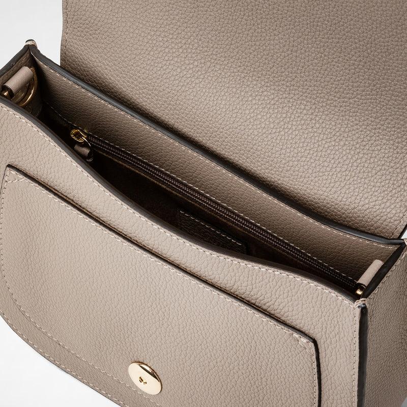 Serapian Borsa luna crossbody in pelle rugiada sahara Economico