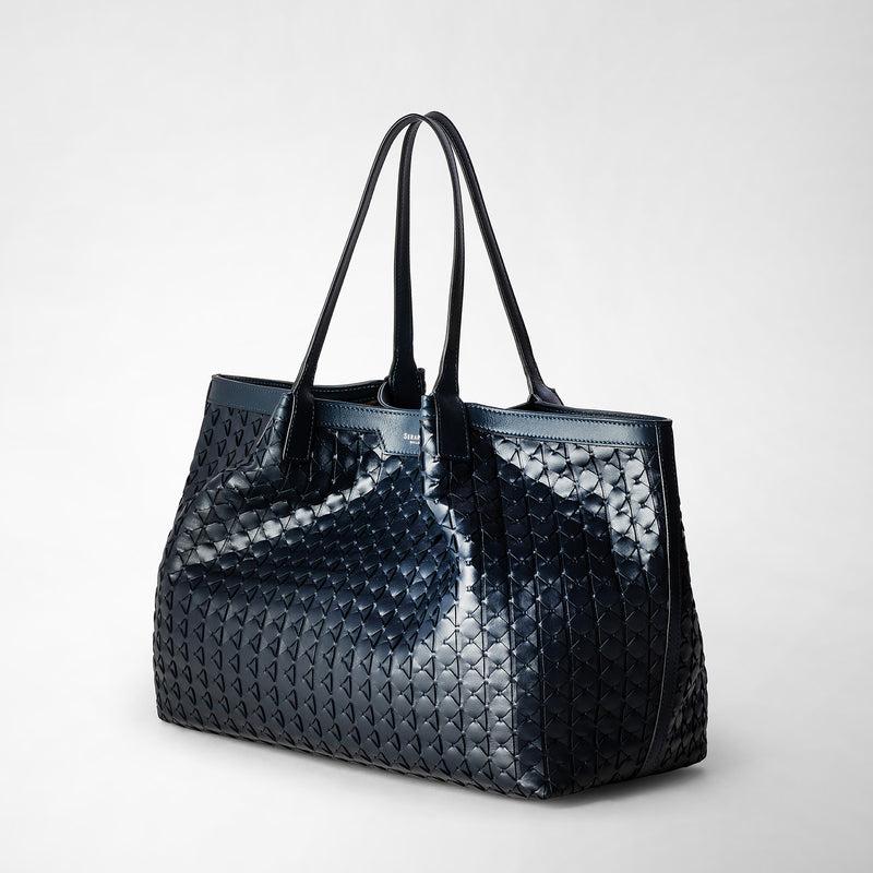 Serapian Secret tote bag in mosaico navy blue Italy
