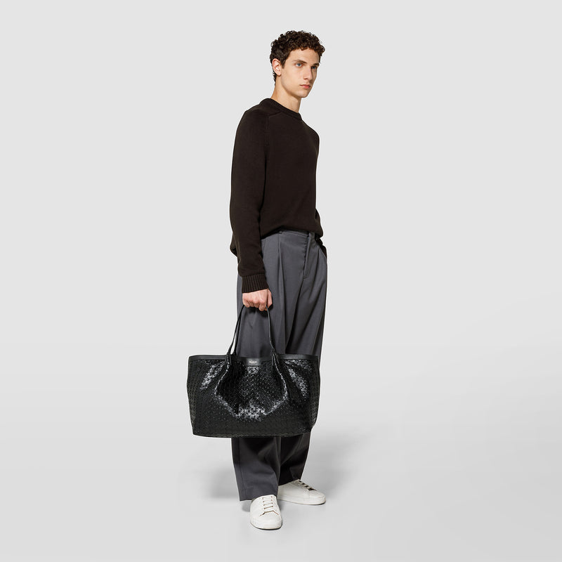 Serapian Secret tote bag in mosaico black