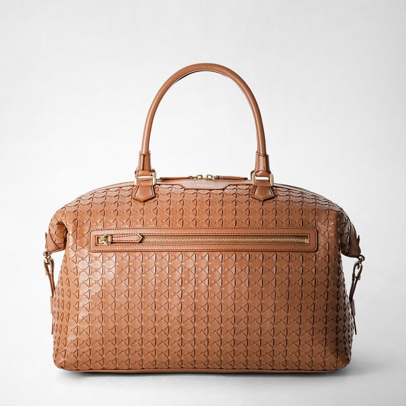 Serapian Travel bag in mosaico tan Consegna Veloce