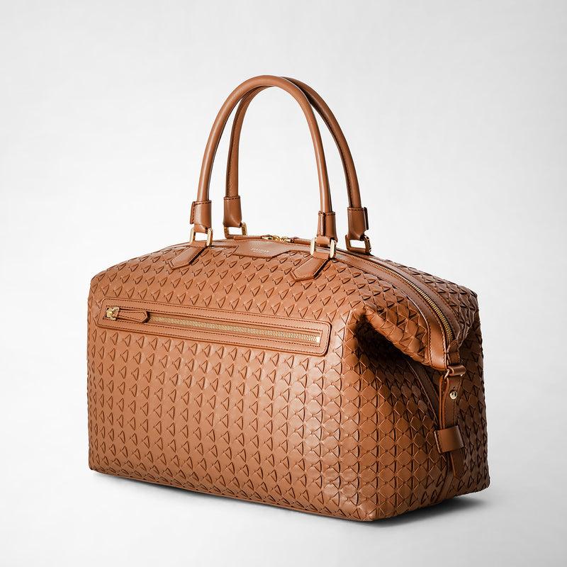 Serapian Travel bag in mosaico tan Consegna Veloce
