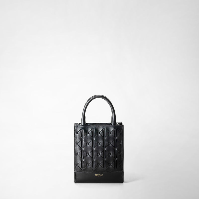 Serapian Borsa 1928 tote mini in mosaico nero Fino Al -60%