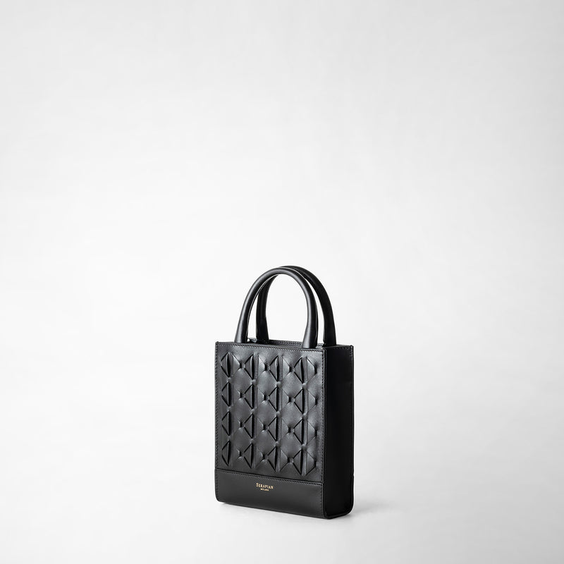 Serapian Borsa 1928 tote mini in mosaico nero Fino Al -60%