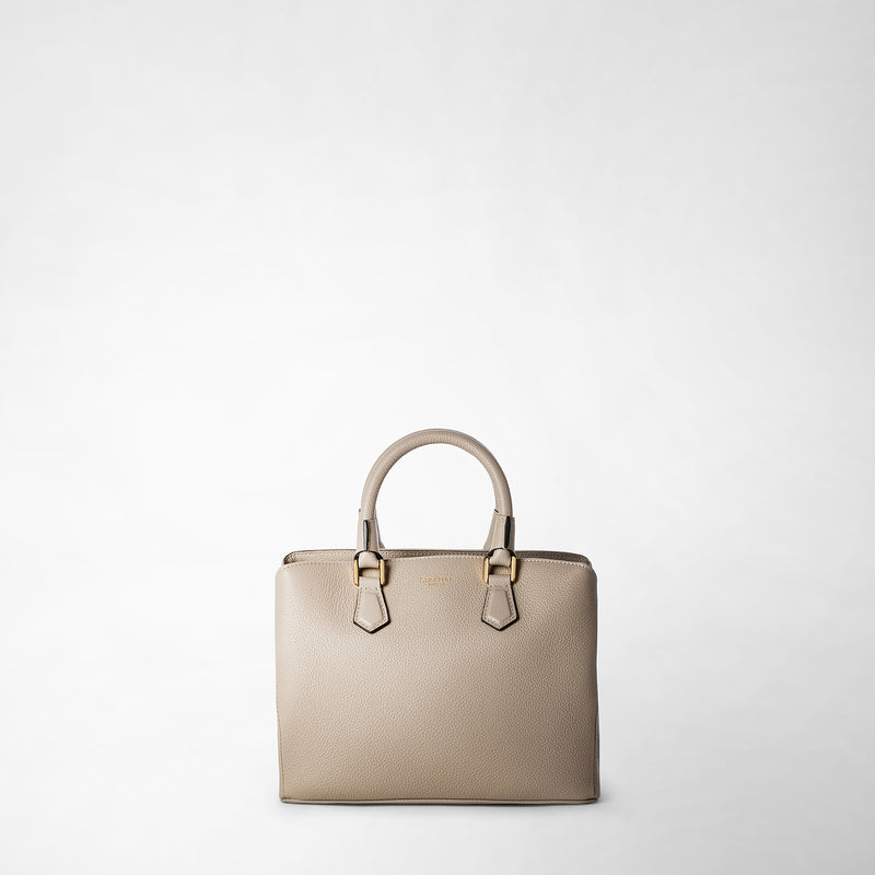 Serapian small luna handbag in rugiada leather sahara Prezzo Ridotto