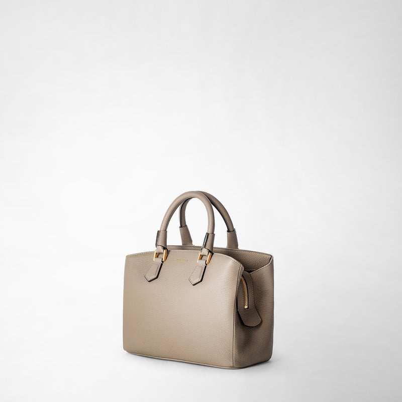 Serapian small luna handbag in rugiada leather sahara Prezzo Ridotto