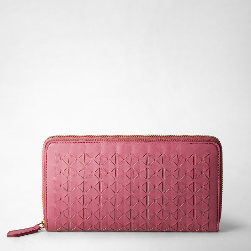Serapian Zip-around wallet in mosaico petal Sconto