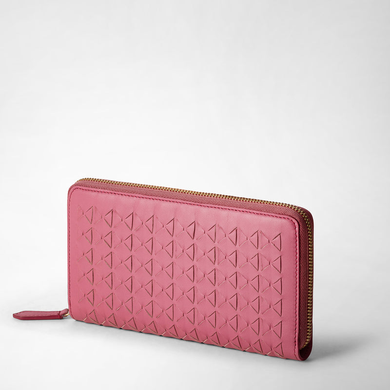 Serapian Zip-around wallet in mosaico petal Sconto