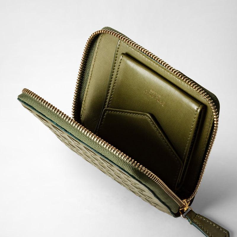 Serapian PORTAFOGLIO MINI CON ZIP IN MOSAICO Outlet
