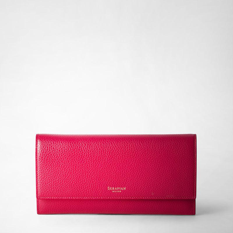 Serapian Continental wallet in rugiada leather petal Saldi