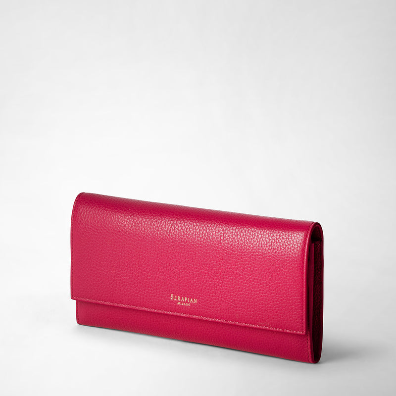 Serapian Continental wallet in rugiada leather petal Saldi