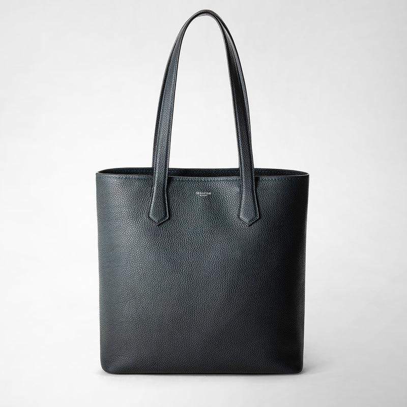 Serapian Day tote bag in cachemire leather navy blue Qualità