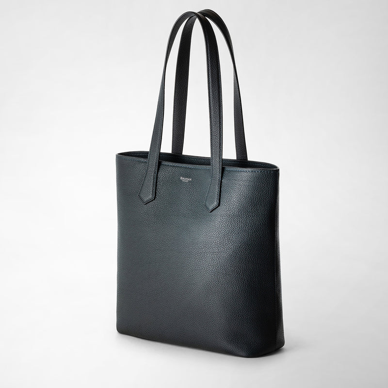 Serapian Day tote bag in cachemire leather navy blue Qualità