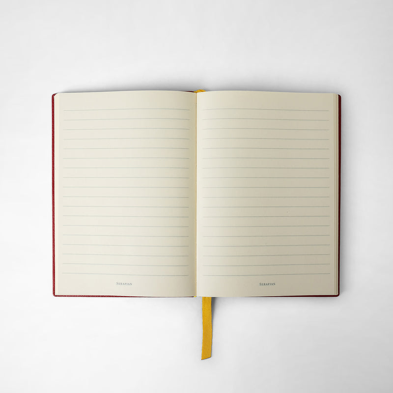 Serapian Notebook in cachemire leather amaranth Promozione Limitata