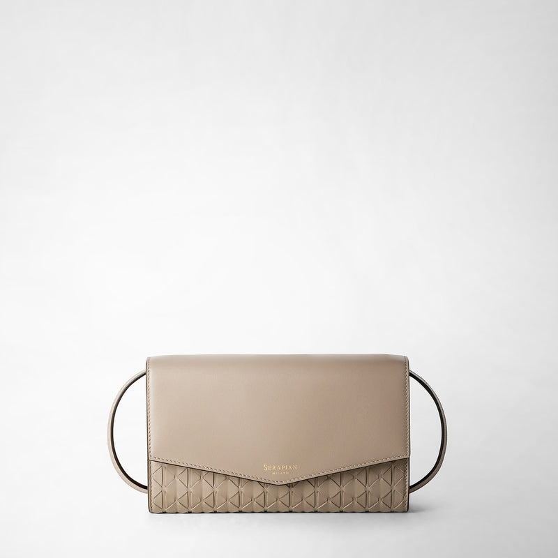 Serapian Clutch con tracolla in mosaico sahara Convenienza