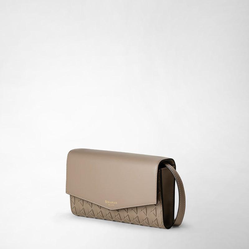 Serapian Clutch con tracolla in mosaico sahara Convenienza