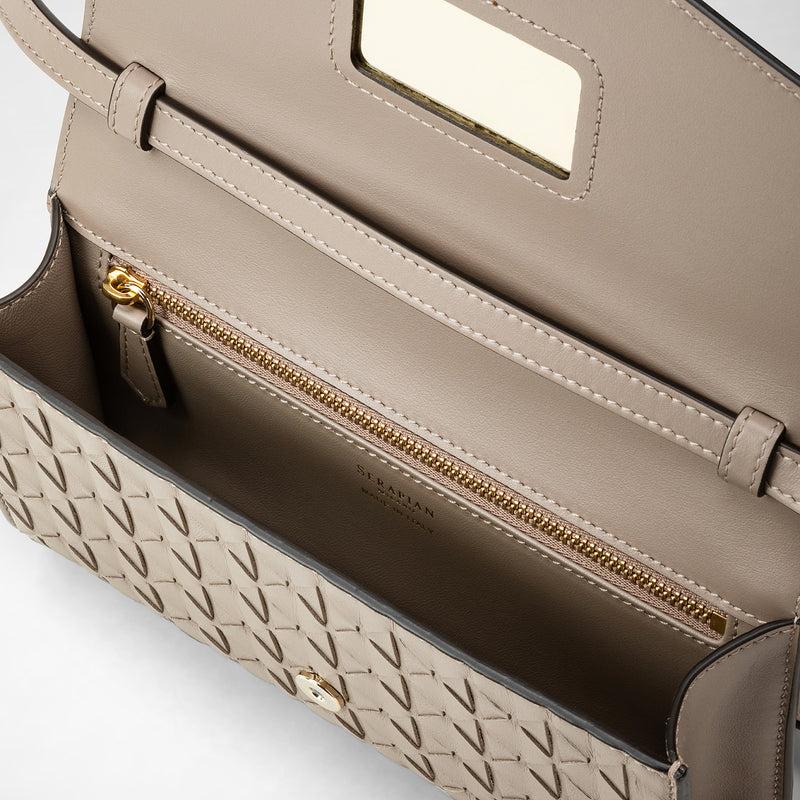 Serapian Clutch con tracolla in mosaico sahara Convenienza