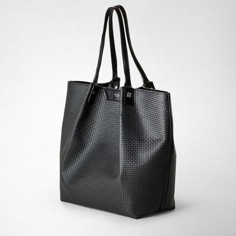 Serapian Vertical secret tote bag in stepan asfalto-nero Outlet
