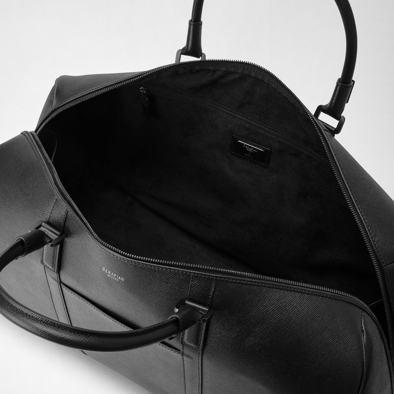 Serapian Borsa da viaggio in pelle evoluzione nero eclissi Hotsell