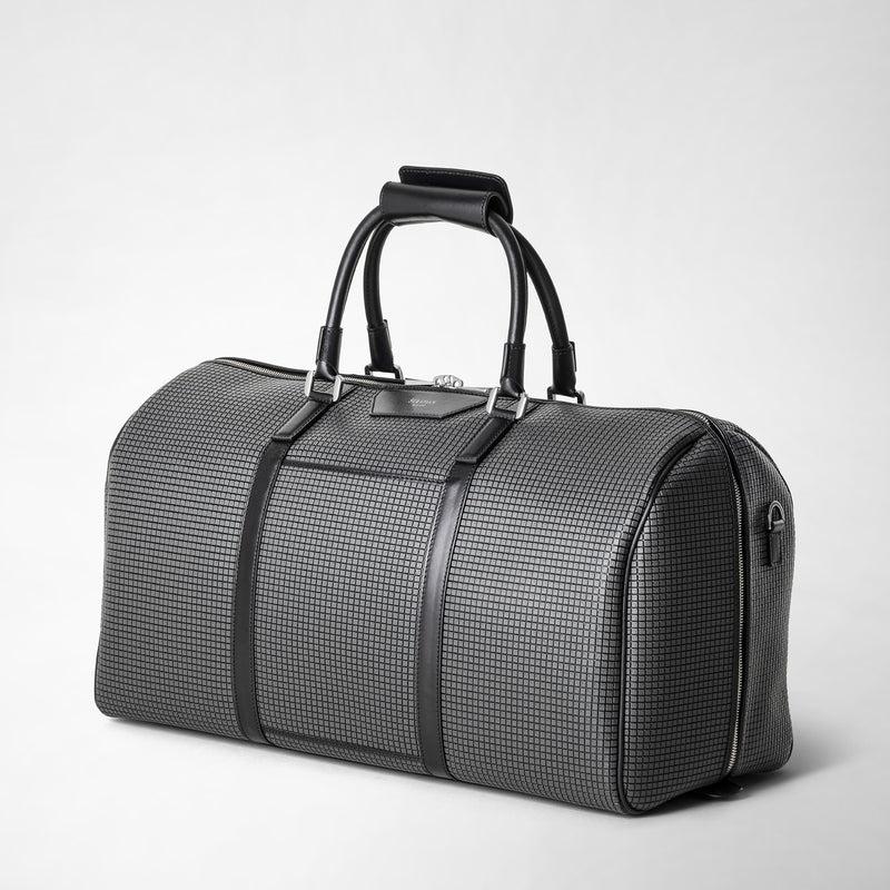 Serapian Borsa da viaggio in stepan asfalto-nero Saldi Di Fabbrica