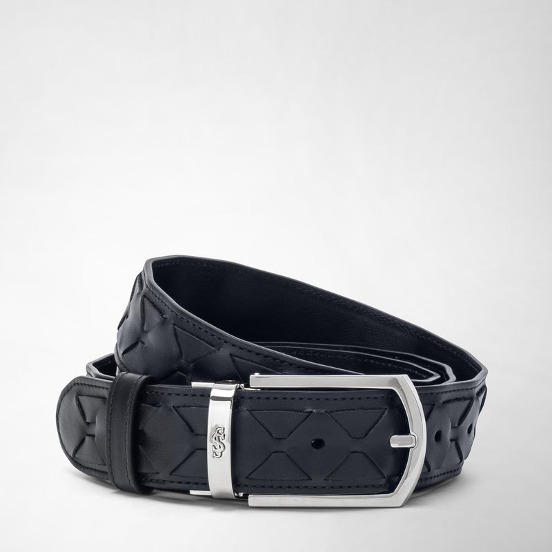 Serapian Belt in mosaico navy blue Italy