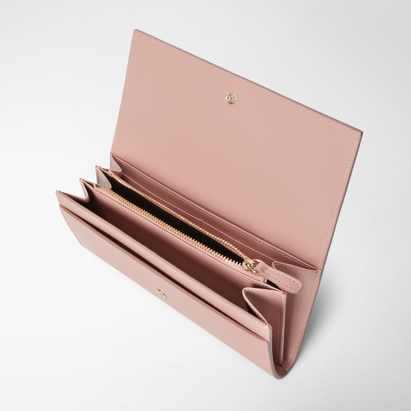 Serapian Portafoglio continental in mosaico blush Negozi Online