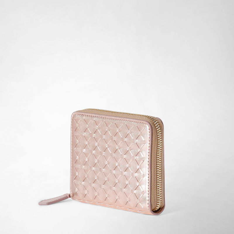 Serapian PORTAFOGLIO MINI CON ZIP IN MOSAICO Consegna Veloce