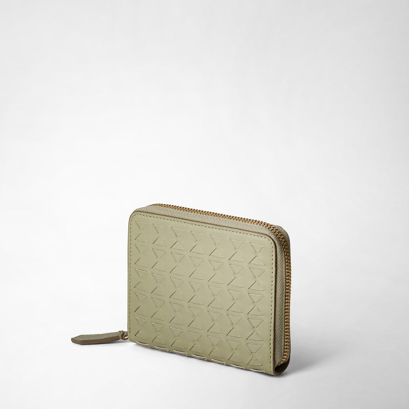 Serapian PORTAFOGLIO MINI CON ZIP IN MOSAICO Promozione Limitata