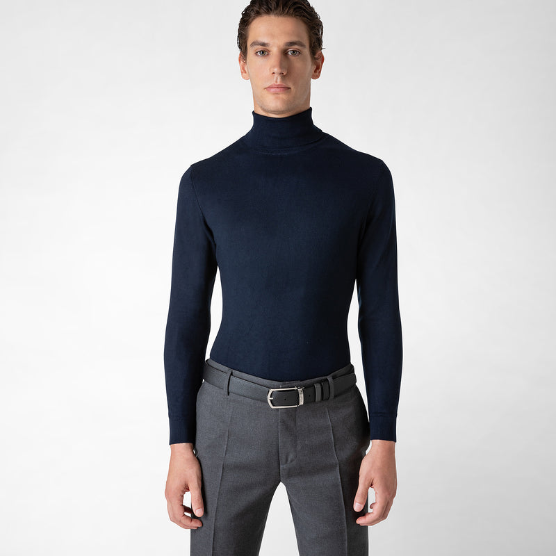 Serapian Cintura reversibile pelle evoluzione antracite-nero 2025