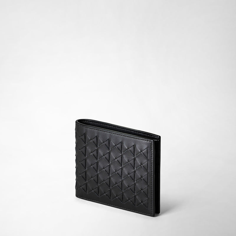 Serapian 8-card billfold in mosaico black I Più Venduti