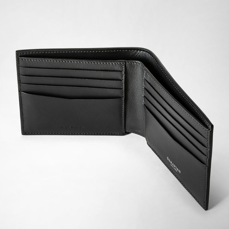 Serapian 8-card billfold in mosaico black I Più Venduti