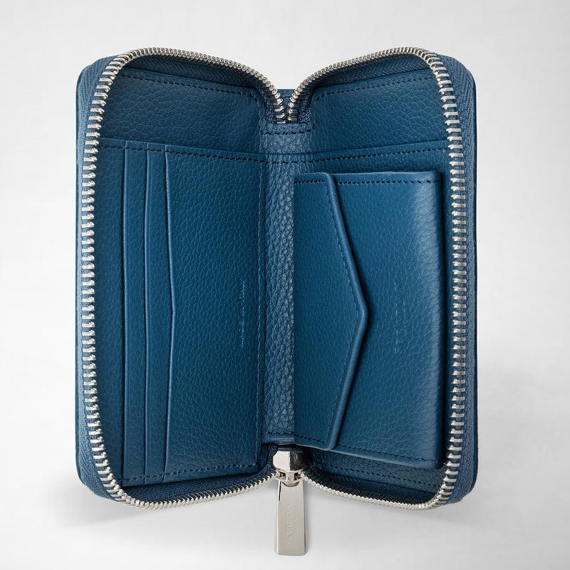 Serapian PORTAFOGLIO MINI CON ZIP IN PELLE RUGIADA Negozio