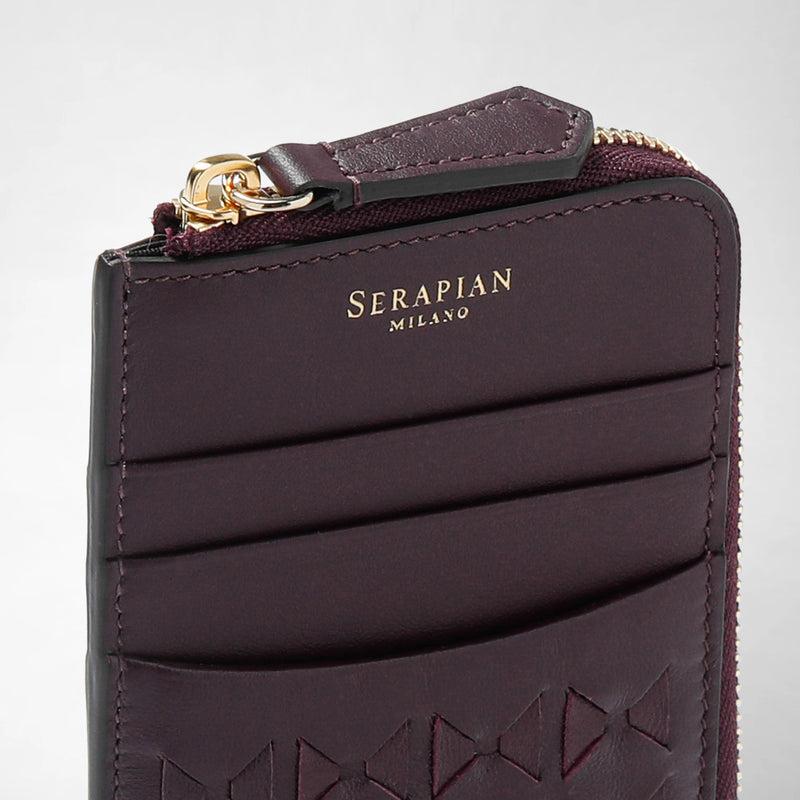 Serapian PORTACARTE CON ZIP IN MOSAICO Italia