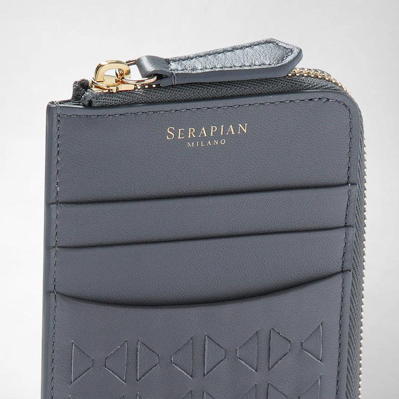 Serapian PORTACARTE CON ZIP IN MOSAICO 2025