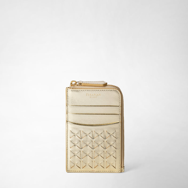 Serapian PORTACARTE CON ZIP IN MOSAICO