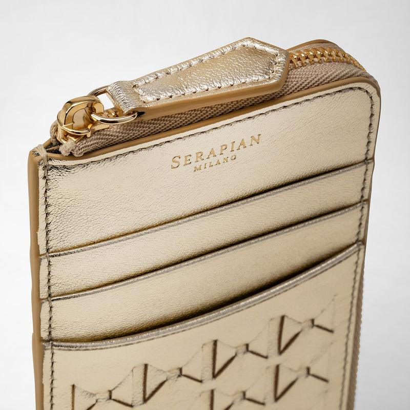 Serapian PORTACARTE CON ZIP IN MOSAICO In Linea