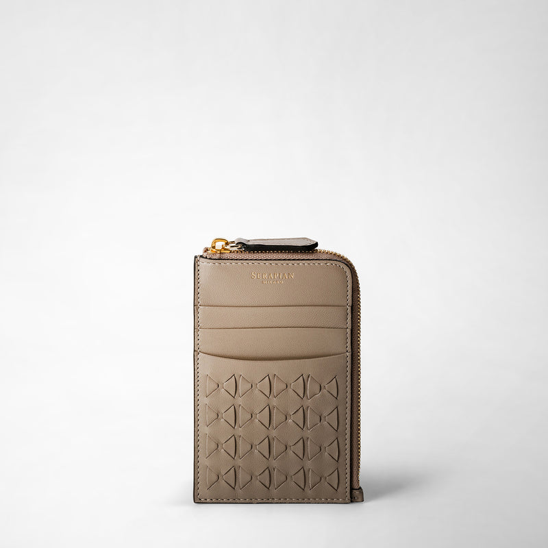 Serapian Portacarte con zip in mosaico sahara