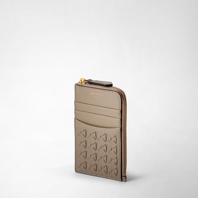 Serapian Portacarte con zip in mosaico sahara Promozione