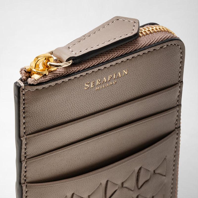 Serapian Portacarte con zip in mosaico sahara Promozione