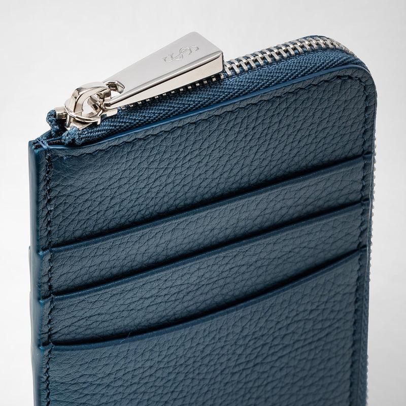 Serapian PORTACARTE CON ZIP IN PELLE RUGIADA Soddisfazione Garantita