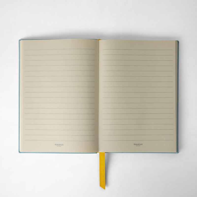 Serapian Notebook in evoluzione leather aquamarine Convenienza