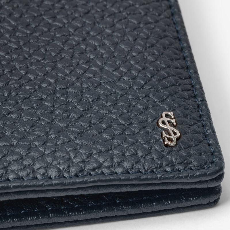 Serapian Portafoglio per 8 carte in pelle cachemire blu Hotsell