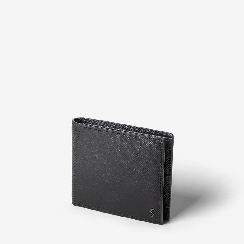 Serapian Portafoglio per 8 carte pelle evoluzione nero Saldi Di Fabbrica
