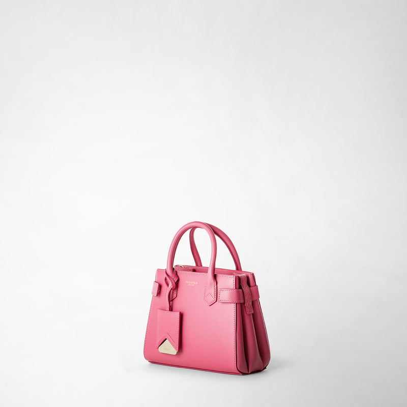 Serapian Mini meline' handbag in seta leather petal Qualità Garantita