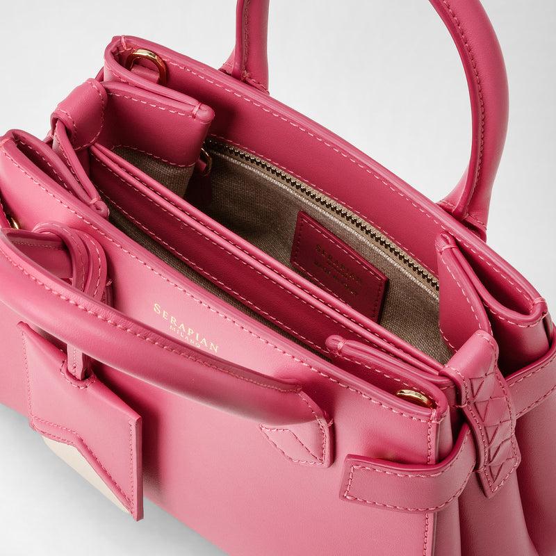 Serapian Mini meline' handbag in seta leather petal Qualità Garantita