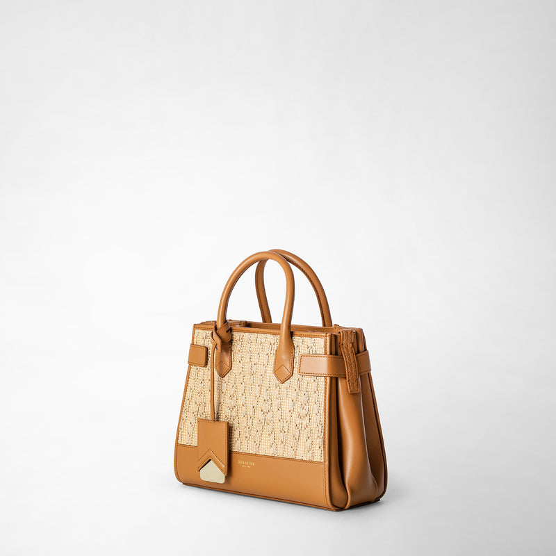 Serapian BORSA A MANO MELINÉ IN RAFFIA Consegna Veloce