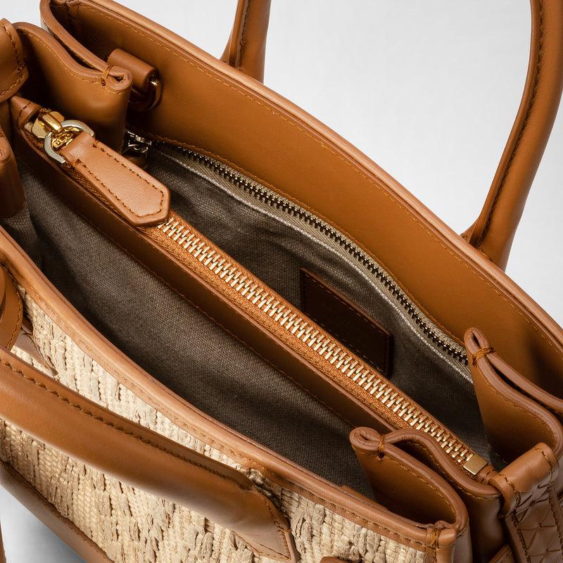 Serapian BORSA A MANO MELINÉ IN RAFFIA Consegna Veloce